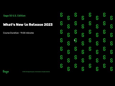 Sage 50 US - What's New in Release 2023
