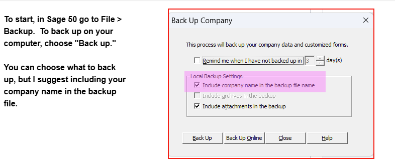 Backup file