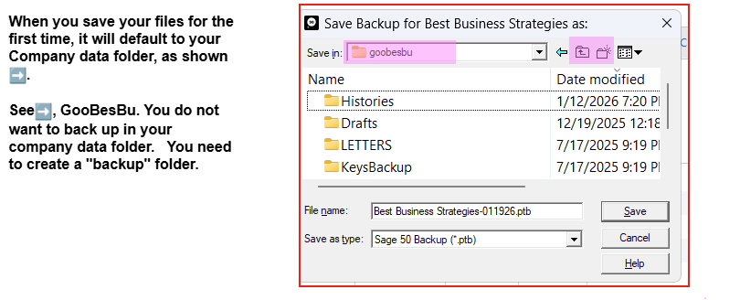 Save Backup