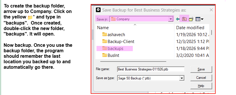 Create folder