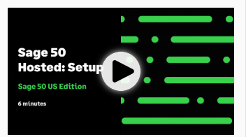 sage 50 Hosted setup Youtube