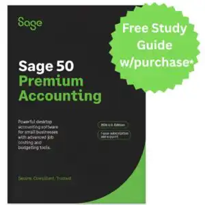 Sage 50 premium with study guie dpromo