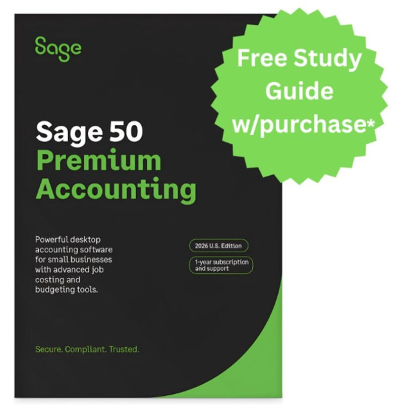 Sage 50 premium with study guie dpromo